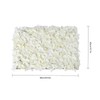 EnSyuSuMa 20 Piece White Flower Wall 24x16, White Artificial Flower
