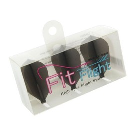 Cosmo Darts Fit Flight Flight Super Shape Black Pack of 3