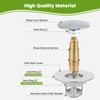 Universal Bathroom Sink Drain Strainer Hair Catcher Upgraded with Removable