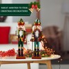 Szhhrxi 2024 Nutcracker Figure, 2 Large Wooden Nutcracker Christmas Figures,