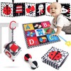 Joyfia Baby Toys 0-3 Months 4Pack, Black and White High