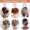 MSCHARM Messy Bun Hair Piece 2PCS Curly Hair Bun Scrunchies