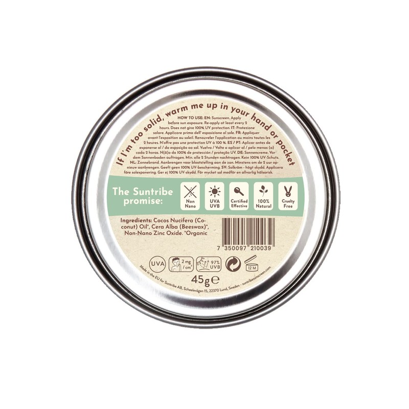 Suntribe Organic Sun Cream - Face & Sport - SPF