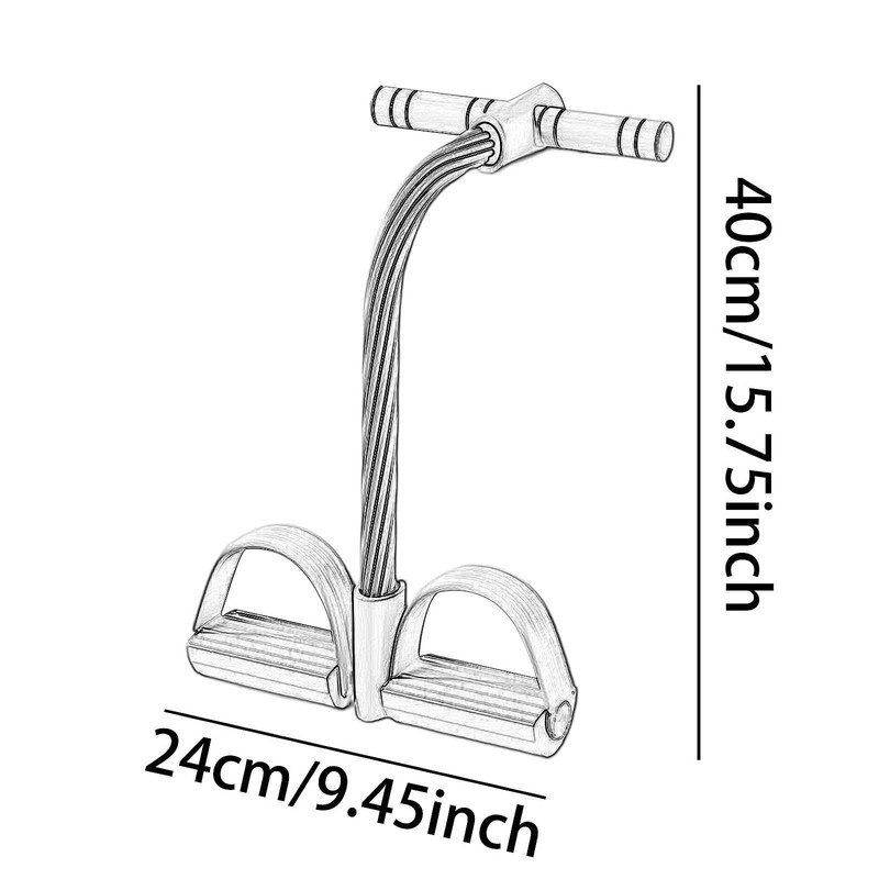 Qianly Pedal Resistance Band Exercise Band Multifunction Tension Rope for