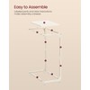 VASAGLE C-Shaped End Table, Side Table for Sofa, Couch Table