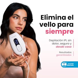 ShinnySkin Depiladora de Luz Pulsada IPL Pro - Eliminación del Vello para Cuerpo y Cara - 6 Niveles de Energía - 999,999 Flashes - Blanca o Rosa (Rosa)