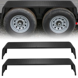 GarveeTech Trailer Fenders, Detachable Heavy Duty Plate Steelfenders for 13"-15" Wheels Tandem Axle Trailer, 2Pcs