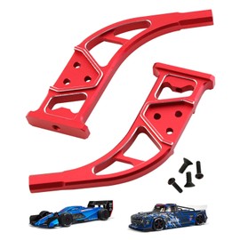 RCMYou Aluminum Rear Wing Mount Upgrades Part for ARRMA 1/7 Infraction 6S BLX Limitless,2PCS Alloy Rear Wing Body Mount Support Frame Hops Up,Red