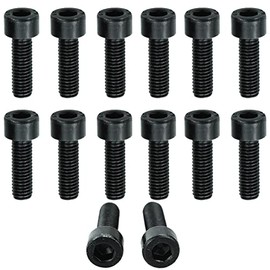 SZCXDKJ 12 Pcs Bike Bolts,M5x16mm Bike Water Bottle Holder Cage Screws for Bike Water Bottle Holder