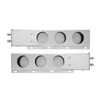 VEVOR Stainless Steel Mud Flap Hangers with Light Cutouts, 2-1/2"