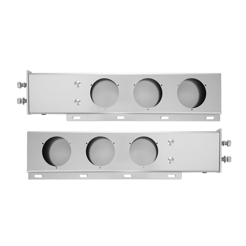 VEVOR Stainless Steel Mud Flap Hangers with Light Cutouts, 2-1/2"