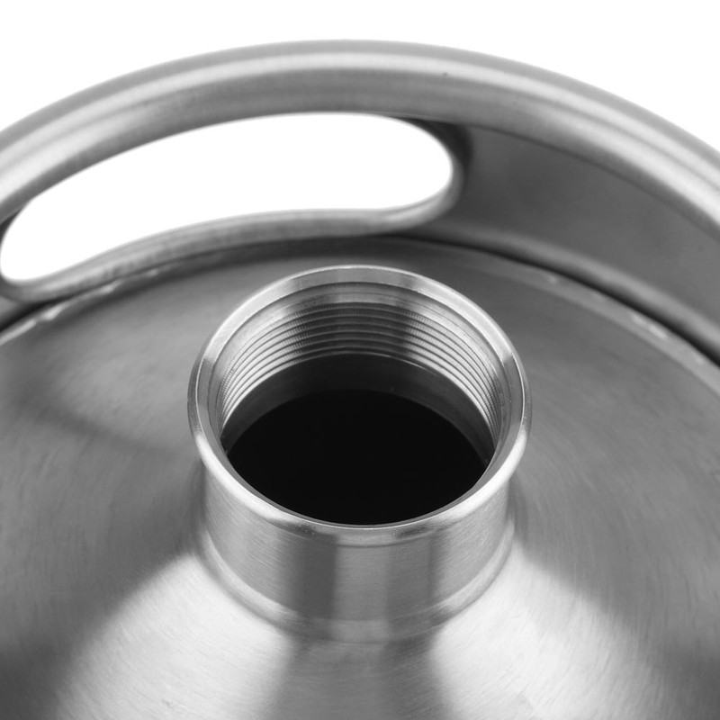 Mini Stainless Steel Beer Barrel with Spiral Cover Lid Practical