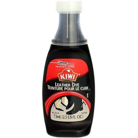 KIWI Leather Dye Restorer | For Shoes, Boots, Furniture, Jacket, Briefcase and More | Black | Includes Sponge Applicator