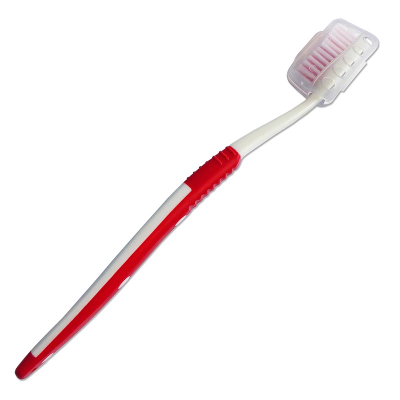 4 x Adult Toothbrushes with Covers ~ Family Bulk Pack