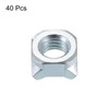 sourcing map Weld Nuts, M8 Square UNC Carbon Steel Machine