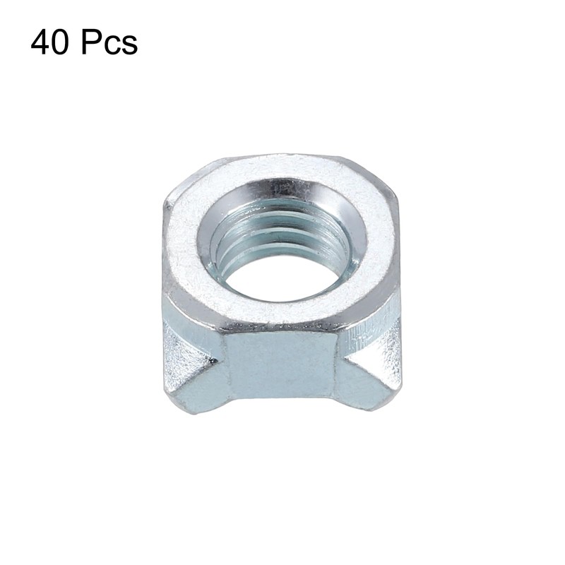 sourcing map Weld Nuts, M8 Square UNC Carbon Steel Machine