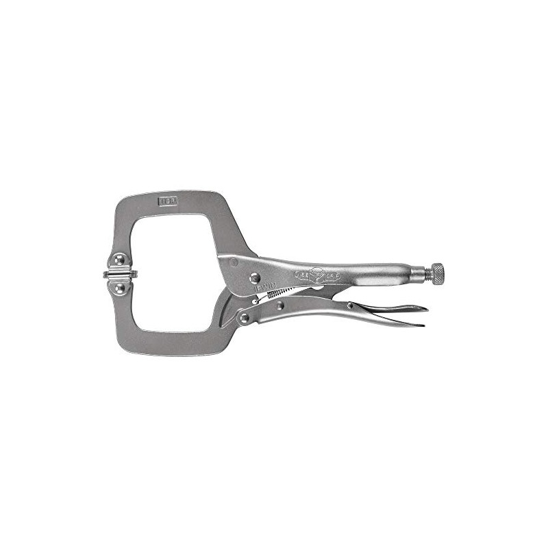Irwin T20EL4 IWT20EL4 Locking C-Clamp with Swivel Pads, Silver, 275