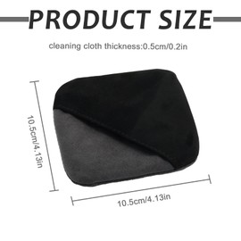 vvag Car Screen Cleaner for Display, Foldable 4.13"x4.13" Microfiber Non-Scratch Cleaning Pad Wipe Cloth, Interior Car Accessories for Dashboard LCD Touchscreen