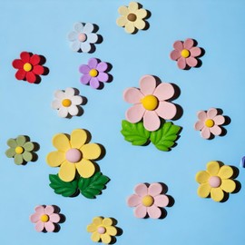Fridge Magnets, Flower Fridge magnets, 3D Kitchen Magnet, pack of 14 pcs