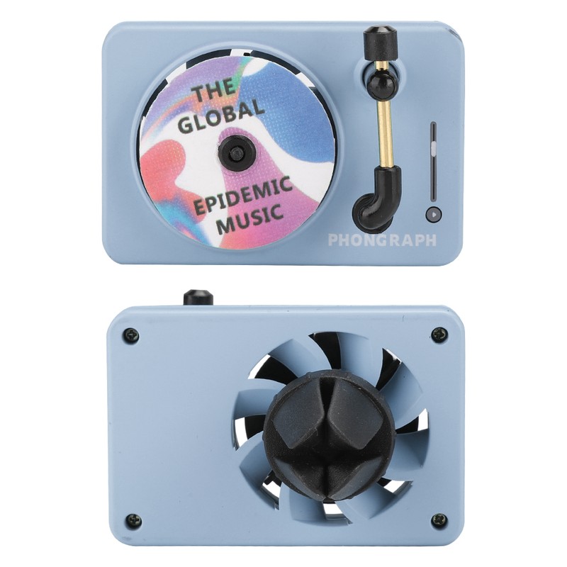 Vintage Phonograph Shape Mini Wearproof Car Fragrance Machine with Solid