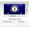 Kentucky Weathered Metal Flag License Plate Antique KY State Flag