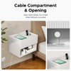Floating Nightstand Bedroom Bedside Table - Wood Night Stand Set