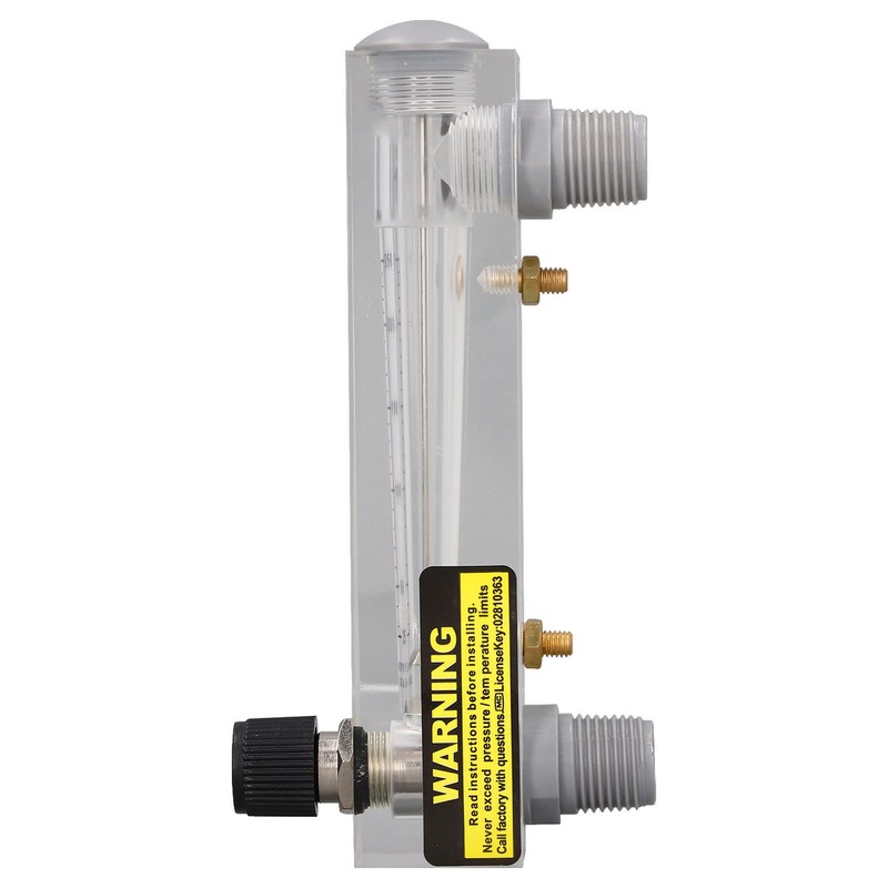Panel Flowmeter Adjustment Large Measurement Range High Accuracy Transparent Acrylic