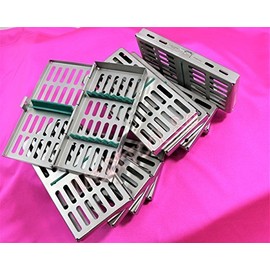 New Set of 10 EA Premium Dental Surgical Autoclave Sterilization Cassette for 7 Instrument