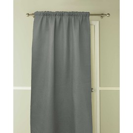 COUNTRY CLUB Aria Design Embossed Thermal Door Curtain 117x213cm - Helps Reduce Energy Costs - Fuel Bill Friendly Product - Choice of Colours (Charcoal)