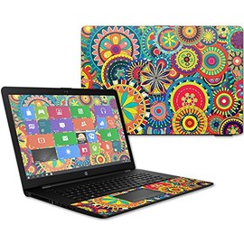 MightySkins Skin Compatible with HP 17t Laptop 17.3" (2017) - Flower Wheels | Protective, Durable, and Unique Vinyl Decal wrap Cover | Easy to Apply, Remove, and Change Styles | Made in The USA