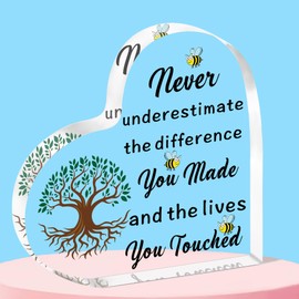 QMVMV Retirement Gifts for Women Men Coworker Leaving Gifts Going Away Gift Retirement Gifts Acrylic Keepsake for Colleagues Friends Retired Teachers Nurses Doctor Retirees Boss Leader
