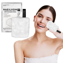 NAEILVOM's Must-have Eco-Friendly Reusable Makeup Remover Gloves & Facial Cleansing Exfoliates Cloth -Exfoliating glove, No Cleansing Oils Needed, removes makeup residue 1PC