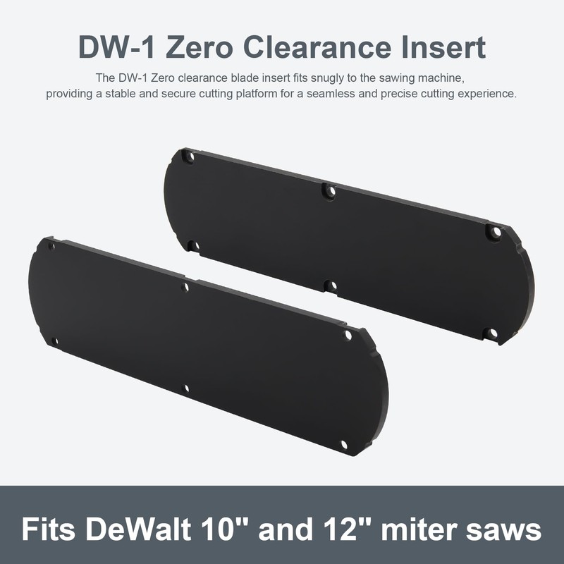 Thaekuns DW-1 Zero Clearance Insert for Dewalt 12" &10" Fixed