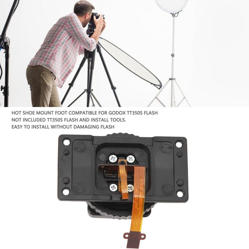Hot Shoe Mount Foot Compatible for Godox TT350S Flash Fix