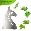 Herb Strippers 10 Holes-Stainless Steel Kitchen Leaf Stripping Tool- Perfect