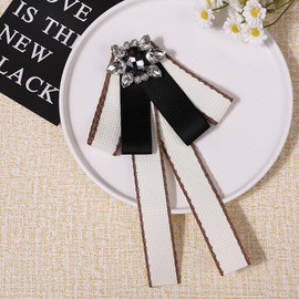 FYBownot Uniform Ribbon, Women's, School Accessories, French Style, Cute, Ribbon Tie, Brooch, Corsage, Bowtie, Bowtie, Corsage, School Entrance Ceremonies, Graduation Ceremonies, Recitals, Gift, white