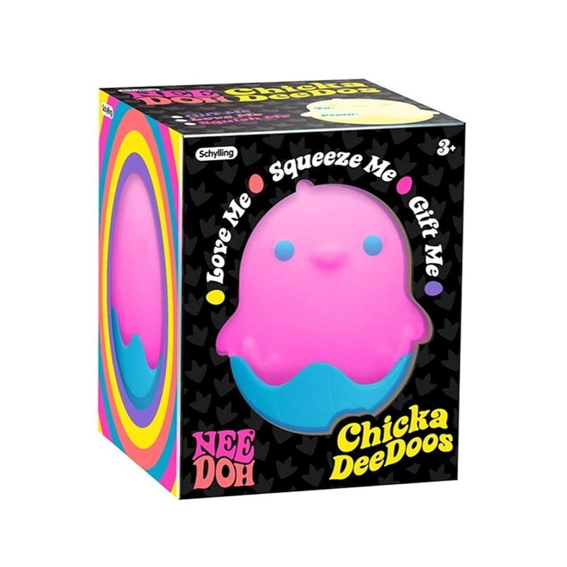 Nee Doh Chicka DeeDoos Stress Squeeze Toy (1 Random Color)