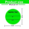 1000 Pcs Circle Inventory Labels QC Passed 2" Quality Control