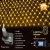 Gresonic Net Fairy Lights Warm White 160LED 1.9mx0.9m/6.5ftx3.2ft 8 Mode