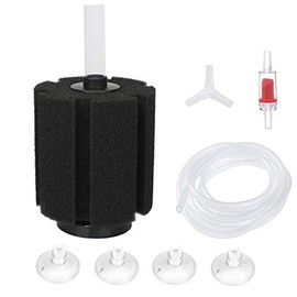 ALEGI Aquarium Bio Sponge Filter Kit with Air Tubing, Suction Cups, Check Valves for 55 Gallon Breeding Fry Betta Shrimp Fish Tank