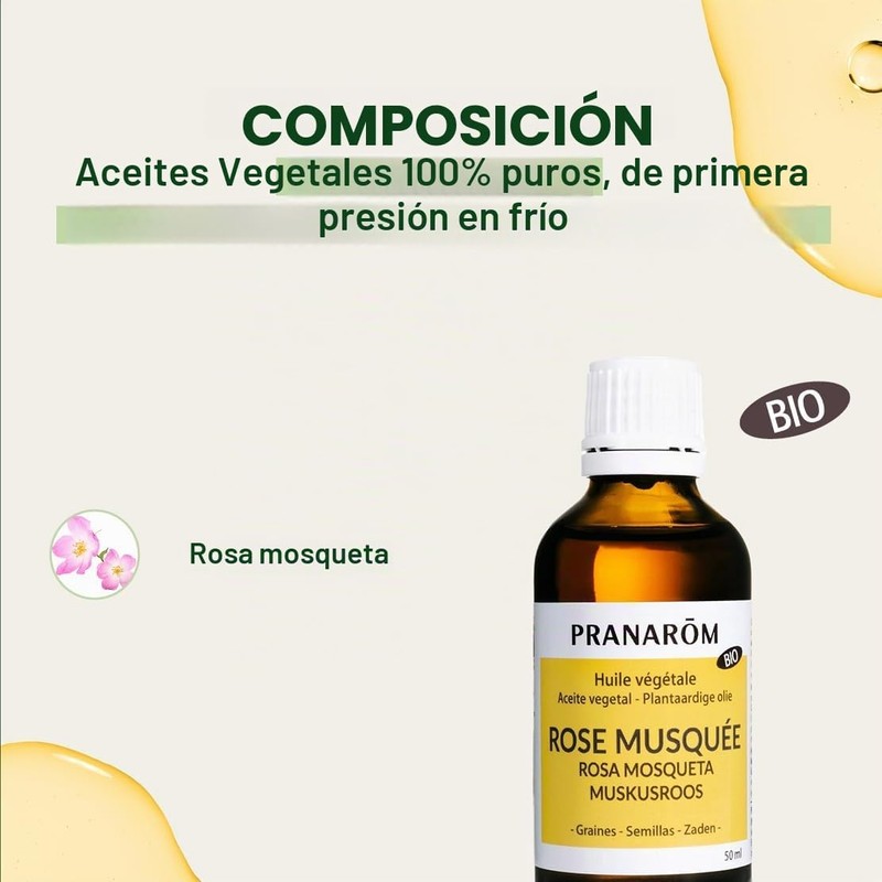 Pranarom Aceite Vegetal Rosa Mosqueta Bio 50ml