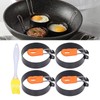 4 Pieces Egg Rings, 3 Inch Steel Egg Molds, Circle
