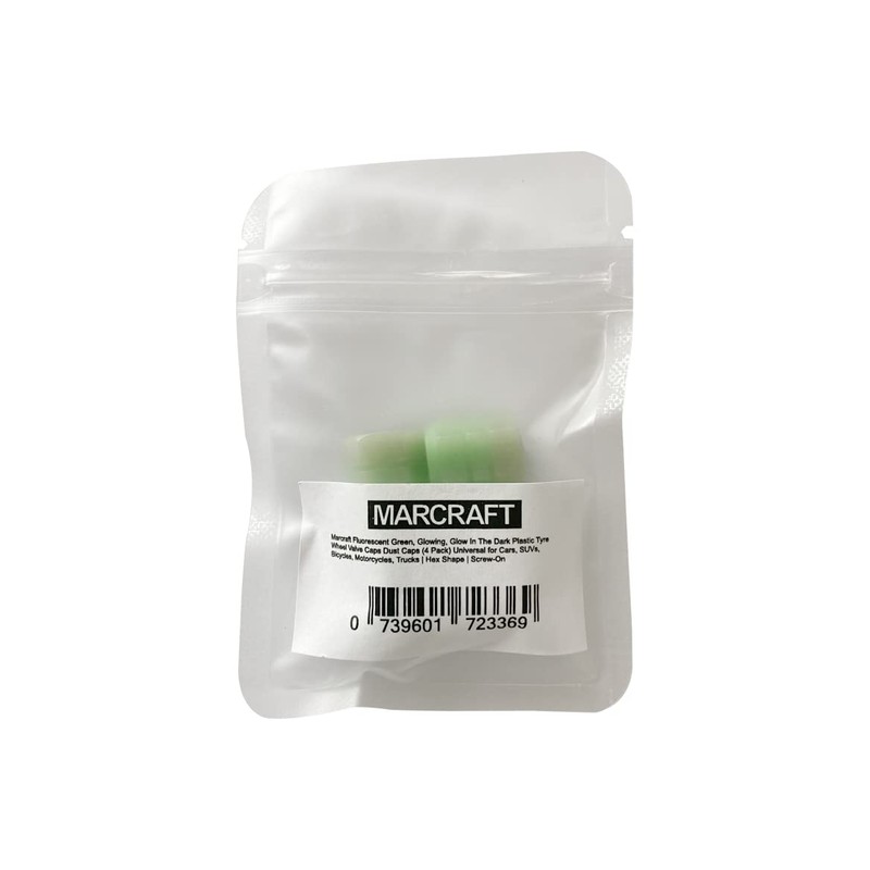 Marcraft Fluorescent Green, Glowing, Glow In The Dark Plastic Tyre