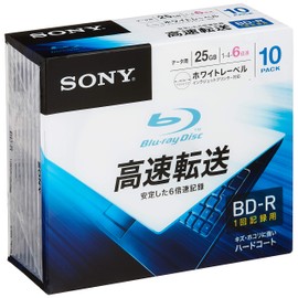 ソニー データ用ブルーレイディスク 10BNR1DCPS6(BD-R 1層:6倍速 10枚パック)