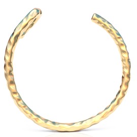 Faux Clip-On Nose Ring 24g - Thin 14K Gold - No Piercing Needed - Fake Nose Hoop