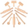 STOBOK Wooden Kneading Tool Dough Plasticine Tool Extruder Modelling Tool