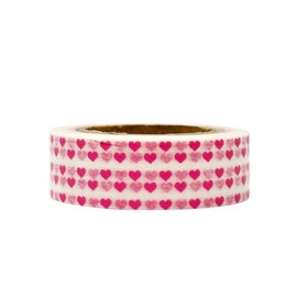 allydrew Colorful Washi Masking Tape, Mini Red Hearts