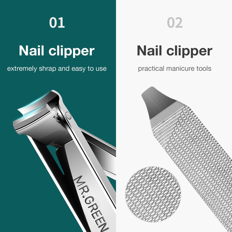 MR.GREEN Multifunctional Nail Clippers Stainless Steel Six Functions Nail Cutter