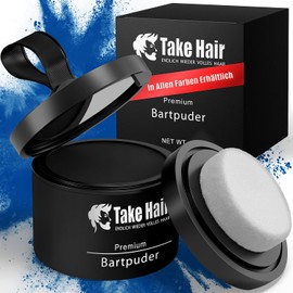 Take Hair Beard Dye, 100% Waterproof, 4 g Beard Powder for a Fuller Beard, Beard Dye, Grey Coverage, Beard Thickener for Beard Dyeing (Beard Powder Dark Brown)