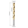 uxcell High Speed Steel Straight Shank Twist Drill Bit Fully